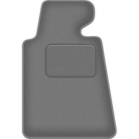 Alfombrilla de terciopelo para el conductor para: BMW Serie 7 E32 LONG (1986-1994) grafito