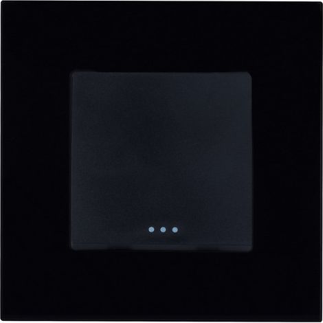 Interruptor Simple Conmutado con Marco PC Modern Negro (1/4)