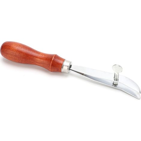 Outil de finition de bord réglable, en acier inoxydable, coupe-bordures pour cuir, accessoire de loisirs créatifs (1/5)