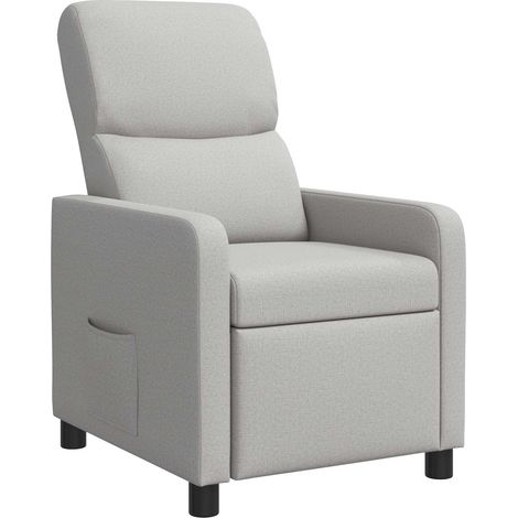 Fauteuil inclinable Gris nuage Tissu vidaXL (1/5)
