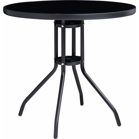 Maison Exclusive - Set da Bistrot 5 pz Nero e Antracite (1/5)