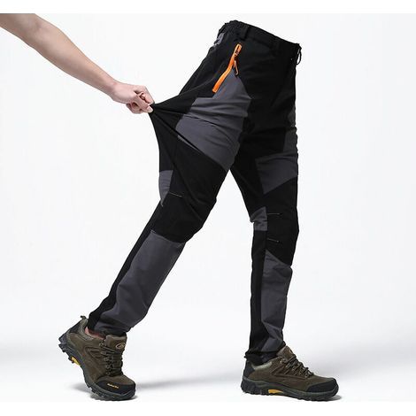 Arbeitshose mit schwarzgrauen Verstärkungen. Gartenhose – Größe: L, Dunkelgrau (1/5)