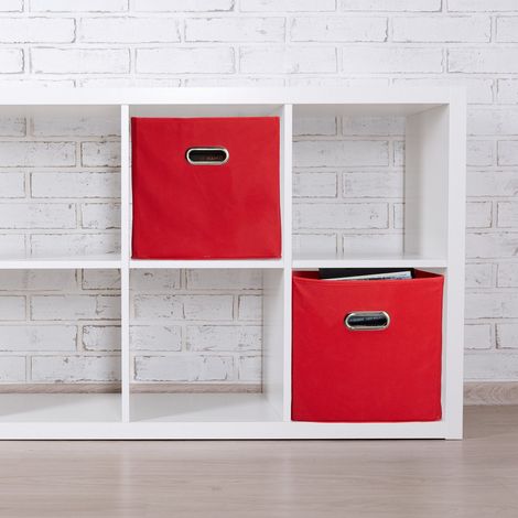 Paniers de rangement pliables - lot de 4 organiseurs en tissu