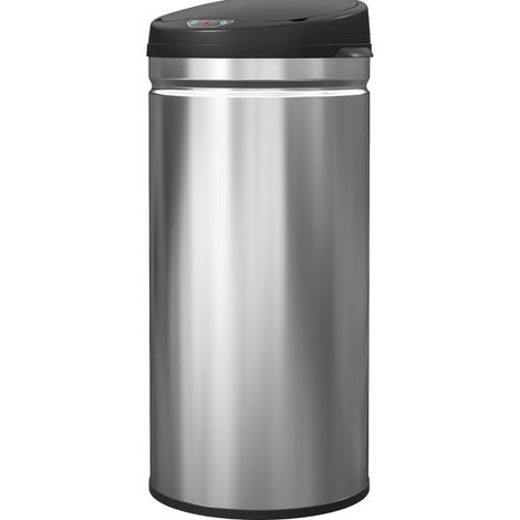 Sensor-Mülleimer 42 L aus Edelstahl mit Soft-Close-Deckel (1/5)