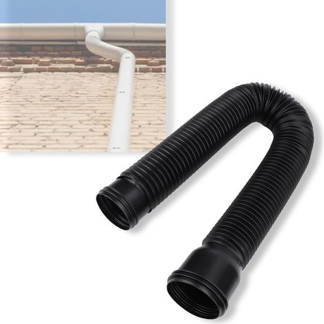 Rallonge télescopique ronde de 50 à 59 pouces pour gouttières de maison, tuyau de descente flexible, bloc de pulvérisation, convient pour les tuyaux de descente de 80 à 100 mm (1/5)