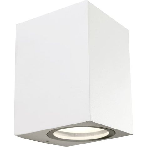 Aplique “Confo” GU10 IP44 fabricado en aluminio inyectado color blanco mate (1/3)