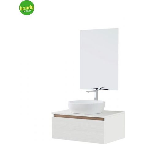 composizione Feridras Revital 80cm bianco frassinato