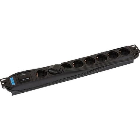Bachmann 19\'\' 2m 8x Schuko H05VV-F 3G 1.50mm&sup2