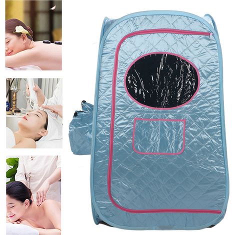 Tienda de sauna portátil, impermeable y reutilizable con baño de vapor de cuerpo completo: accesorio de terapia de spa para la salud.