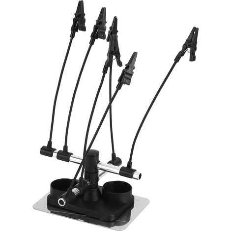 Support professionnel pour aérographe, pistolet à peinture, pinces de fixation pour tatouage et modélisme. (1/5)