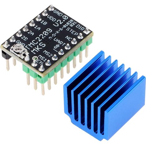 Controlador de motor paso a paso TMC2209 V2.0 adecuado para la placa de control Ender 3 E3D V3, piezas de impresora 3D, reemplaza al A4988, admite modo UART. (1/5)