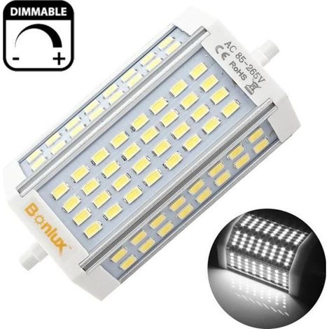 LED R7S 30W Dimmable Ampoule Doublé Extrémités J118 LED Projecteur Blanc froid 6000k Remplacement de 300W R7S Ampoule (1/4)