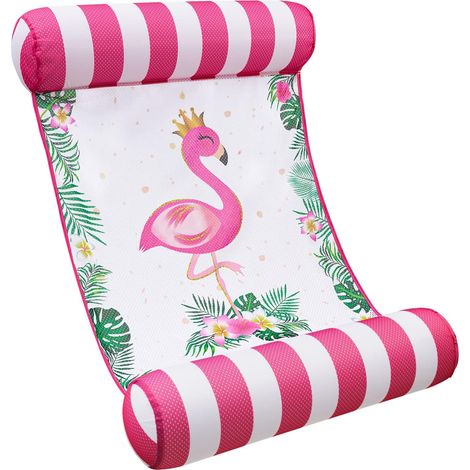 Bouées de piscine pour adultes - Hamac gonflable en tissu mesh, matelas de piscine portable et multifonctionnel 4 en 1, hamac de natation flottant, chaise longue, flotteur (1/5)