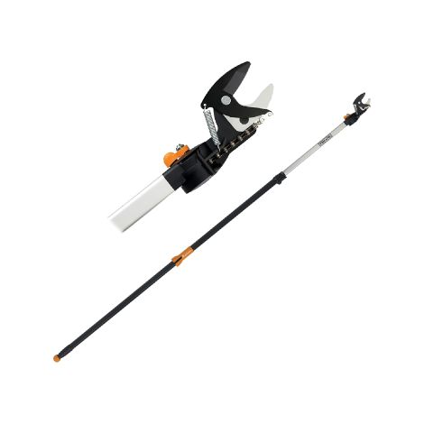 Fiskars – Echenilloir télescopique 240-410 cm – Coupe jusqu'à 32 mm – Tige en aluminium – Lame anti-adhésive en acier trempé