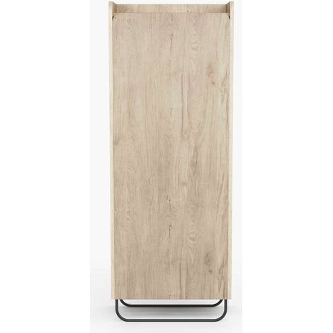 Recibidor zapatero 1 puerta Modelo 525 acabado roble claro. 133cm(alto) 50cm(ancho) 28cm(fondo). (1/4)