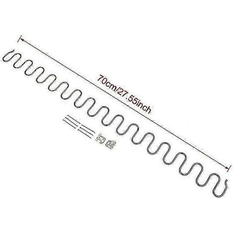Ressorts de rechange pour canapés et chaises (avec clips, longueur 45-70 cm, quincaillerie pour meubles, 70 cm). (1/5)