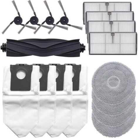 17 accessoires pour aspirateur robot : 1 brosse principale, 4 filtres et 4 sacs à poussière compatibles avec modèles Dreame X40 Ultra, X40 Ultra Complete et L40 Ultra (1/2)