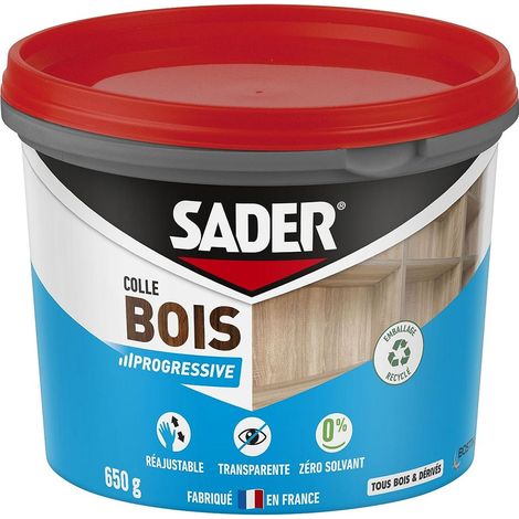 Colle à Bois Prise Progressive – Colle Vinylique Bois Intérieur – Colle Forte pour Tous Bois et Dérivés –Transparente après Séchage – Sans Solvant – Pot de 650 g (1/5)