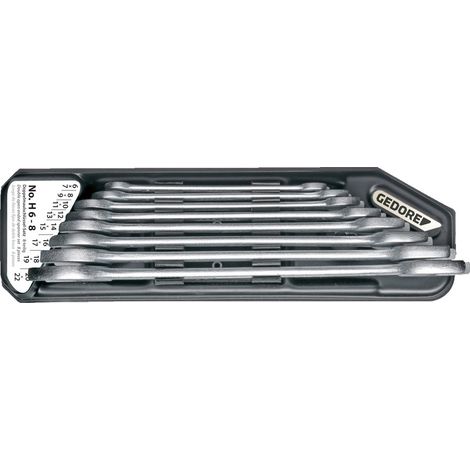 GEDORE H6-8 Doppelmaulschlüssel-Satz im Halter 8-teilig 6-22 mm (1/3)