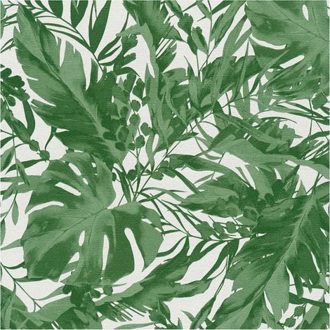 Nature wallpaper wall Profhome 790634 hot embossed non-woven wallpaper slightly textured with floral ornaments subtly shimmering green mint turquoise may green 5,33 m2 (1/5)