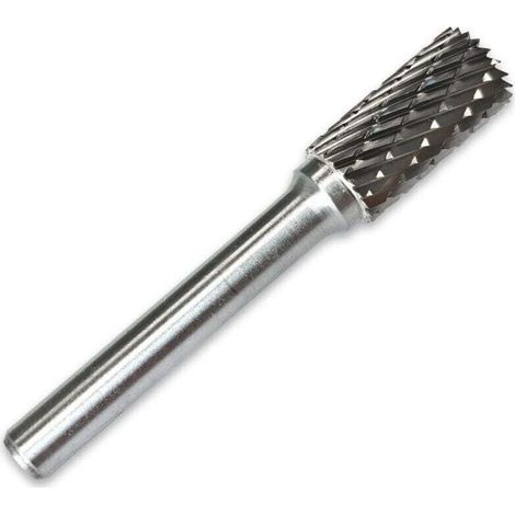 Fraise lime carbure de tungstene cylindrique bout coupant (1/4)