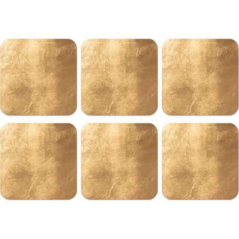 POSAVASOS La luz que cae sobre un muro dorado Set de 6 10x10 (1/5)
