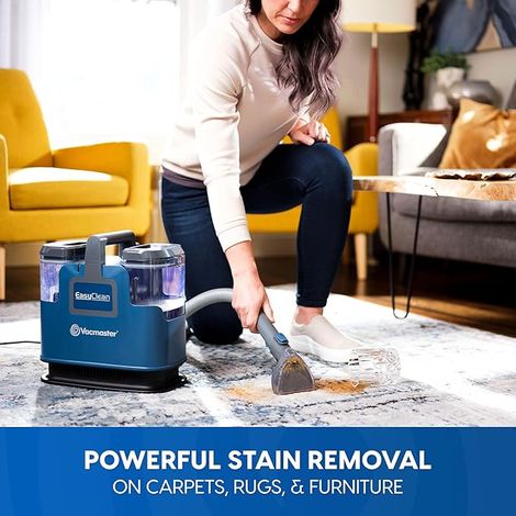 Vacmaster SCB0501 Waschsauger, Teppichreiniger, Polsterreiniger für Sofa, Vorleger, Polster, Auto Nass-Trocken-Sauger mit starker Saugkraft, Blau