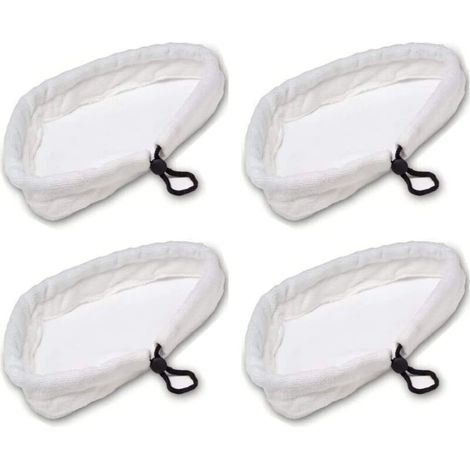 Washable Durable Steam Mop Replacement Cloths 4 Pack Steam Mop Replacement Cloths Triangular Shape Steam Cleaner Replacement Pads for Many (1/5)