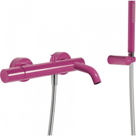 Mitigeur bain Douchette à main anticalcaire avec support orientable et flexible. - TRES 26117001 (1/2)