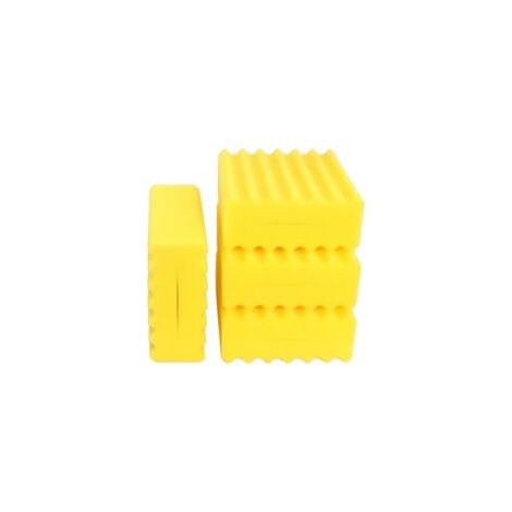 Lot de 4 éponges filtrantes fines jaunes pour filtres Sunsun CBF-350, CBF-350B, CBF-350C et CBF-550 (1/2)