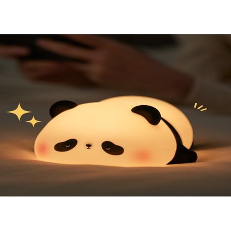 Panda-Silikonlampe, Panda-Nachtlicht, Stimmungslampe, Kinderbettlampe, sehr beliebtes Deko-Element