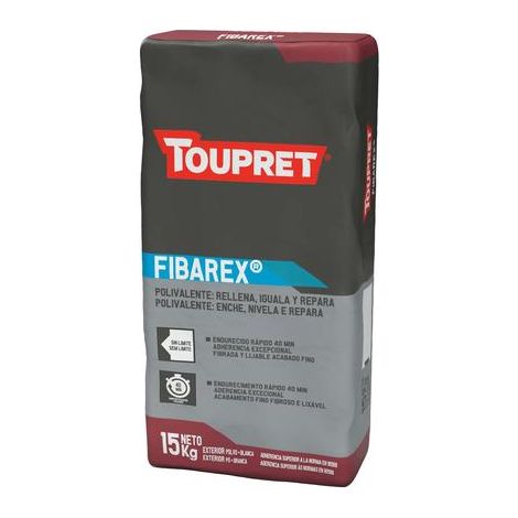 Fibarex Toupret 15kg Enduit De Réparation Fibré Multi-supports - Toupret (1/3)
