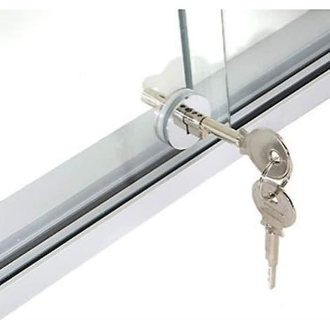 Serratura per porta in vetro. Serratura per porta scorrevole. Serratura per vetro rotondo. Serratura per porta rimovibile. Serratura per mobile portagioie (3-7 mm) - AquaForge (1/5)