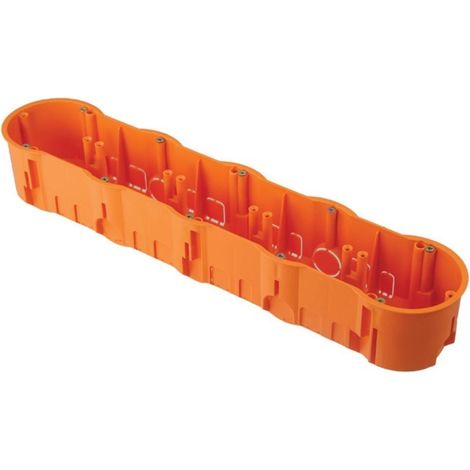 Caja de empotrar de 60 de profundidad, cinco módulos, con tornillos - A.0048WPG