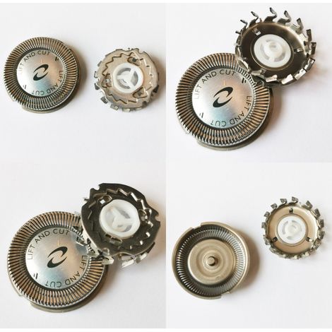 Quatre têtes de coupe, compatibles avec les modèles Philips HQ3, HQ30, HQ40, HQ46, HQ130, HQ912 et HQ481. (1/5)