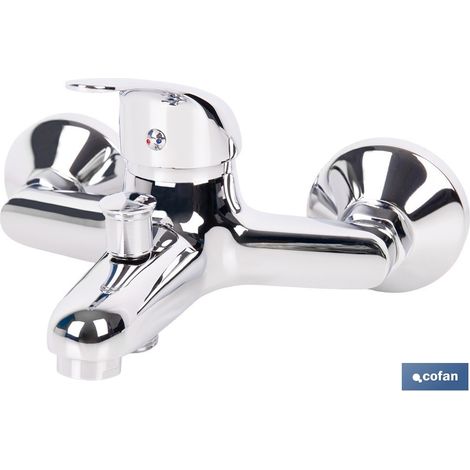 Rubinetto a mono manico per vasca da bagno in bronzo con manopola in zinco cromato (1/4)