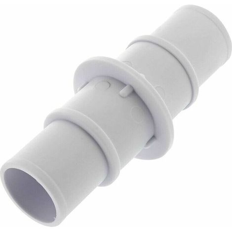 2pcs Raccord droit d'aspiration de piscine pour piscine compatible avec 1-1/4" et 1-1/2" ,123.8cm,blanc (1/5)