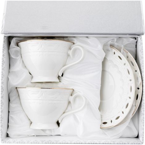 Sima-Tassen mit Untertasse, 2 Stück