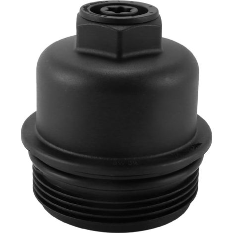 Bouchon de filtre à huile noir, couvercle de refroidisseur d'huile de remplacement pour véhicules compacts 11428575907, accessoires de pièces de moteur