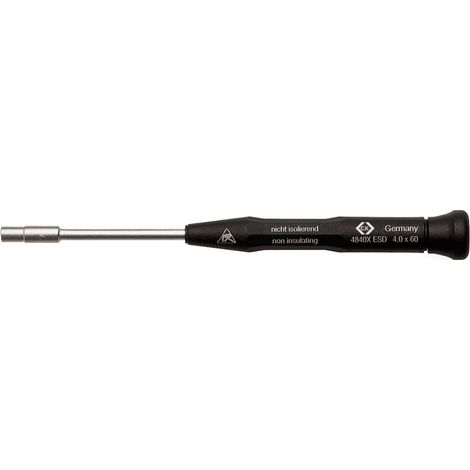 C.K ESD Steckschlüssel-Schraubendreher Schlüsselweite (metrisch): 4.5 mm Klingenlänge: 60 mm