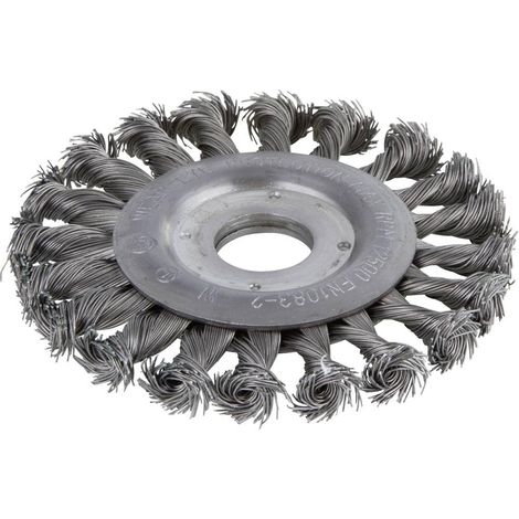 Brosse Métallique Circulaire Torsadé pour Meuleuse - Diamètre 115 mm