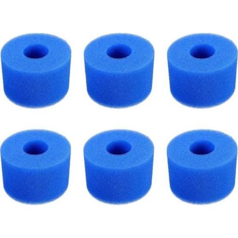 6 PièCes SéRies Piscine Mousse Filtre ÉPonge Intex S1 RéUtilisable Lavable Biofoam Nettoyant Piscine Mousse Filtre Natation-Ywey (1/4)