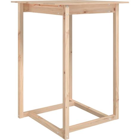 Maison Exclusive - Tavolo da Bar 80x80x110 cm in Legno Massello di Pino (1/5)