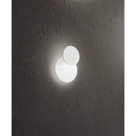 Applique LED Orientable en Métal et Aluminium, Blanc Mat, 22W 3000K, Design Moderne pour Intérieur, 1877 Lumens - Perenz Illuminazione Design (1/2)