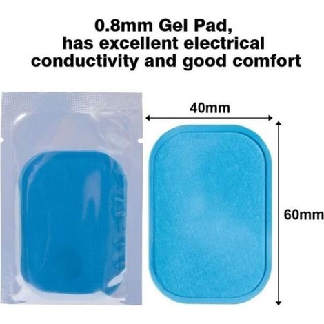 EMS Gel Pad - 48 Pcs Patch Electrostimulation Abs Électrodes Replacement de Feuille Gel Rechange (1/3)