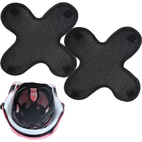 Coussinet pour Casque - Rembourrage Intérieur en Maille 3D Respirant - Compatible Casque Vélo Moto Baseball Rugby - 2 Pièces (1/5)