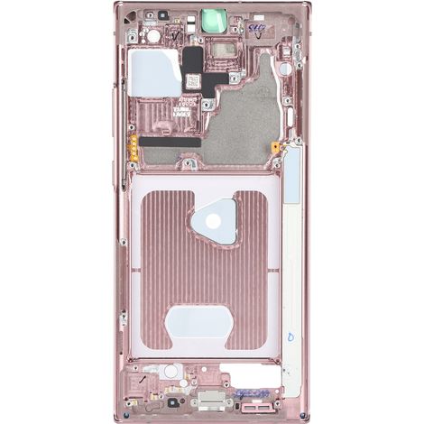 Cadre central, cache et plaque de logement de remplacement pour Note 20 Ultra - Pièces de réparation - Rose (1/4)
