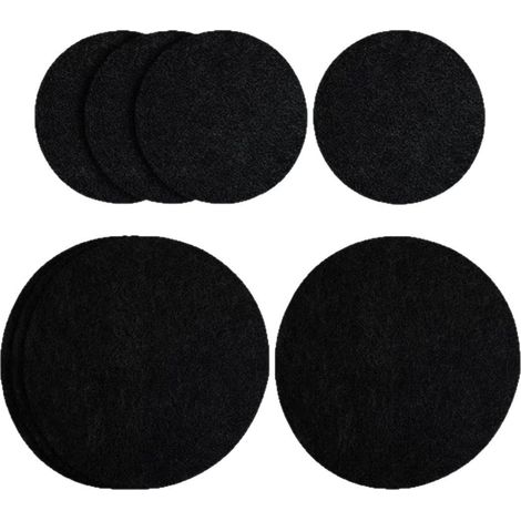 Plateaux pour plantes d'intérieur : lot de 15 sous-verres ronds en feutre — Dessous de plat réversibles en tissu, absorbants et étanches — Diamètres : 10 cm, 15 cm, 20 cm (1/4)