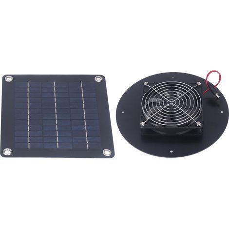 Ventilateur solaire d'extraction d'air et de dissipation de chaleur pour serre et abri de jardin 50W (1/5)