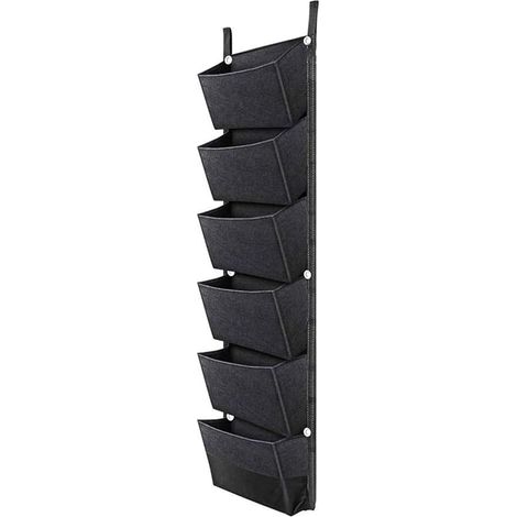 Sacs de plantation suspendus respirants, 6 poches, pots jardinage vertical pour tomates (1/5)